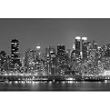 Manhattan at Night Gallery Wrapped Canvas - 24x36"
