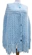 Handmade Maternity Poncho - Celestial Blue (100% Crocheted By Hand) Handmade Maternity Poncho - Celestial Blue (100% Crocheted By Hand)