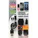 リンケージ iPhone/iPod/XPERIA/GALAXY S/IS03/FOMA/SoftBank/au/WILLCOM/miniUSB/microUSB対応 USB端子用マルチ充電コード ブラック MC-04B