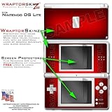 Colorburst Red WraptorSkinz Skin kit fits Nintendo DS Lite (DS LITE NOT INCLUDED)