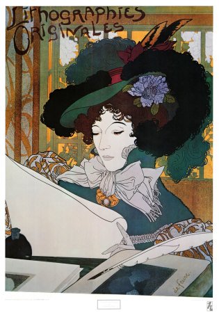 Lithographies Originales Fine Art Poster Print by Georges de Feure, 23x33