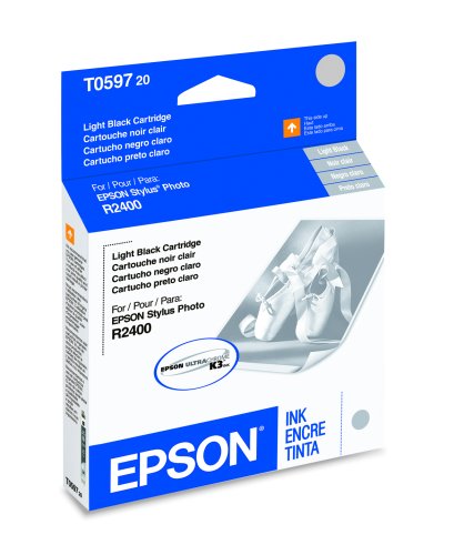 Electronics: EPSON T059720 Light Black Ink Cartridge   Stylus Photo R2400