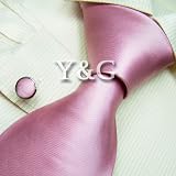 NEW Designer Hand Made Red Tie Cufflinks Solids Ties for Men 100% Jacquard Woven Pure Silk Mens Neck Tie and Cuff Links Gift Set 1008