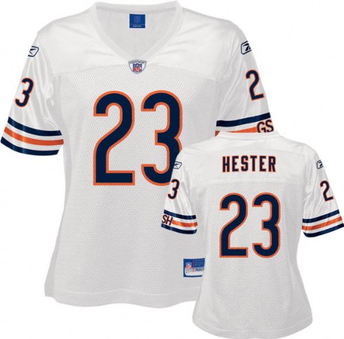 Devin Hester White Reebok Replica Chicago Bears Women's Jersey - X-Large