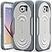 Vena Galaxy S6 Rugged Case, [vArmor] Ultimate Protection [Slim | Heavy Duty] Hybrid Case Cover for Samsung Galaxy S6 (Dark Gray/Blue)