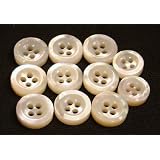 11 Mother of Pearl (MOP) shirt buttons gifts present bday birthday holiday stocking stuffers