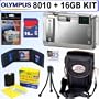 Olympus Stylus Tough 8010 14MP Digital Camera (Silver) + 16GB Accessory Kit