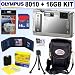 Olympus Stylus Tough 8010 14MP Digital Camera (Silver) + 16GB Accessory Kit