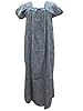 Azure Blue Boho Cotton Caftan Maxi Dress Paisley Print Kaftans L/M