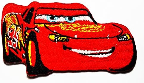 Disney Cars Lightning McQueen Sports Car Logo Patch Sew Iron on Embroidered