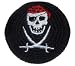 Skull & Bones Pirate Hacky Sack / Footbag - Embroidered - Made in Guatemala - Comes with Tips & Game Instructions - MB1