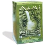 Numi Organic Tea Mate Lemon Green, Full Leaf Green Tea and Mate, 18-Count Tea Bags (Pack of 3)