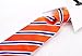 Scott Allan Collection Orange & Blue Necktie - Woven Striped Tie for Him - Orange and Blue Wedding Tie for Groom