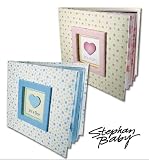 Baby Photo Album and Scrapbook by Stephan Baby - Blue (Available in Pink or Blue)