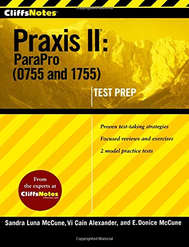 cliffsnotes praxis ii parapro 0755 and 1755