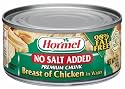 Hormel Chunk Breast of Chicken, No Salt Added, 5-Ounce Cans (Pack of 12)