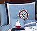 Sweet Jojo Designs 5-Piece Come Sail Away Nautical Toddler Boy Bedding Set