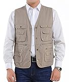 WantDo Sportswear Men's Silver Ridge Vest Khaki X-Large