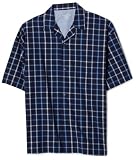Nautica Men's Light House Windowpane Comfort Woven Short Sleeve Camp Nautica Men's Light House Windowpane Comfort Woven Short Sleeve Camp