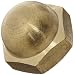 Grade 8 Brass Acorn Nut, Ultra Coated Finish, UNF 2B Threads, 7/16"-20 Thread Size, 5/16" Width Across Flats, 9/16" Height, 3/8" Minimum Thread Depth, Pack Of 10