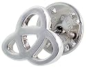 Sterling Silver Celtic Knot Trinity Lapel Pin, 1/2" (13 mm)