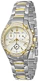 Bulova Ladies Two Tone Mop Diamond Quartz Watch 98R005