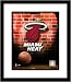 Miami Heat Team Logo and Basketball Collage Framed 8x10 Photograph