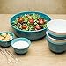 Zak Designs Confetti 4-Piece Pub Prep Bowl Set, 4-Inch, Red
