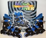 Mega In Liner Roller Skates - Silver And Black - Size 3