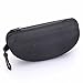 Portable Eye Glasses Sunglasses Zipper Protector Box Hard Case,Black