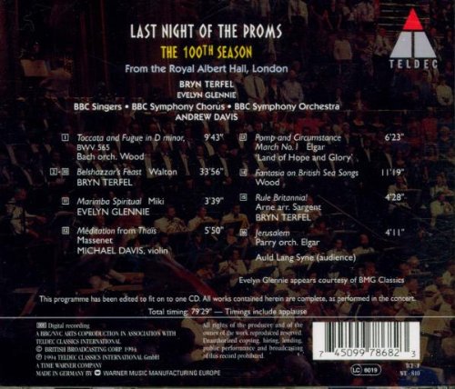 Cover image : Last Night of the Proms: The 100th Season (1994)