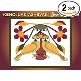 Pomegranate Kenojuak Ashevak: Birds of Cape Dorset Standard Boxed Note Cards (Pack of 2)