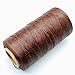 284yrd coffee brown Leather Sewing Waxed Thread 150D 1mm Leather Hand Stitching 125g