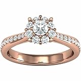 14K Rose Gold Diamond Engagement Ring - 0.70 Ct.