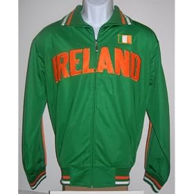 Ireland irish Green Fifa World Cup 2010 Uefa Football Futbal Soccer Jacket -S