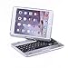 iPad Mini Keyboard, Moleboxes Swivel 360 Degree Rotatable Bluetooth Keyboard Case - IPad Mini Bluetooth Keyboard - Compatible IPad Mini 3 / IPad Mini 2 / IPad Mini (Silver)