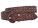 1 1/4 Inch Wide Metallic Braided Woven Belt