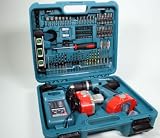 MAKITA 8391DWPETK 18V Combi Drill und 101 Stück Zubehör-Set - UK PLUG Mit Adapter