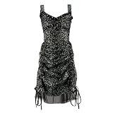 Vixxsin Robe HARMONY DRESS noir / leopard
