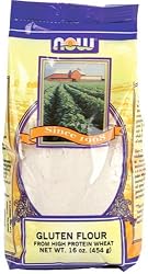 NOW Foods Gluten Flour Pure,  16 Ounce Bags (Pack of 6)