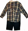Calvin Klein Infant & Toddler 2 Pc Hooded Shirt & Jeans Outfit Available in Several Sizes