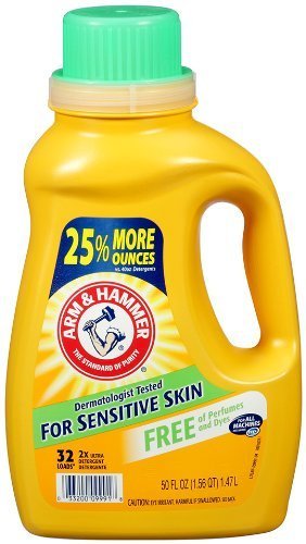 Arm & Hammer Liquid Perfume and Dye Free Dual He, 50 Fluid Ounce (Pack of 2)