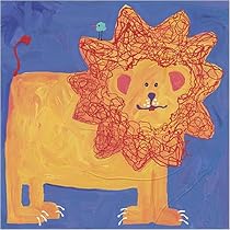 Lion & Bird by Stephanie Bauer 10.5x10.5 in
