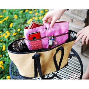 iGet (TM) Purse Organizer Insert Makeup Bag Cosmetic Travel Handbag