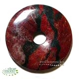 PREMIUM RED PICTURE JASPER 50MM ROUND DONUT PENDANT!