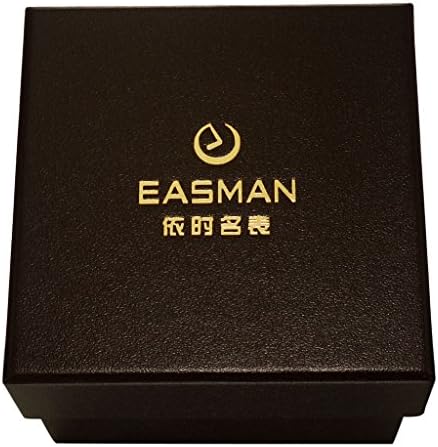 EASMAN 24K Gold Horse Medal Mens Luxry Noble Business Waterproof Sapphire Quartz Premium Watches Gold Black