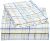 Beverly Hills Polo Club Plaid King Sheet Set, Sage