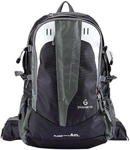 [FBA Get it Soon]WantDo Mens Travel Backpack Hiking Daypacks Shoulders Bags (Gray)