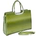 Green Lady Crocodile Alligator Briefcase Handbag Bag
