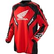 Honda Motorcycle Officially Licensed Fox HC Youth Boys Motocross Motorcycle Jersey w/ Free B&F Heart Sticker - Red